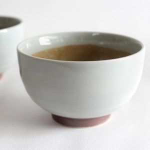 10.4oz, 310ml, Chawan, Modern Chawan, Matcha cup, Matcha Bowl, Bowl, Tea Bowl, Soup bowl, Rice Bowl, Smoky with Spiral
