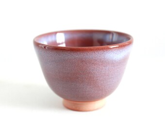 3.7oz, 110ml, Chawan, Japanese Tea Cup, Tea Cup, Handmade Ceramic Tea Cup, Purple