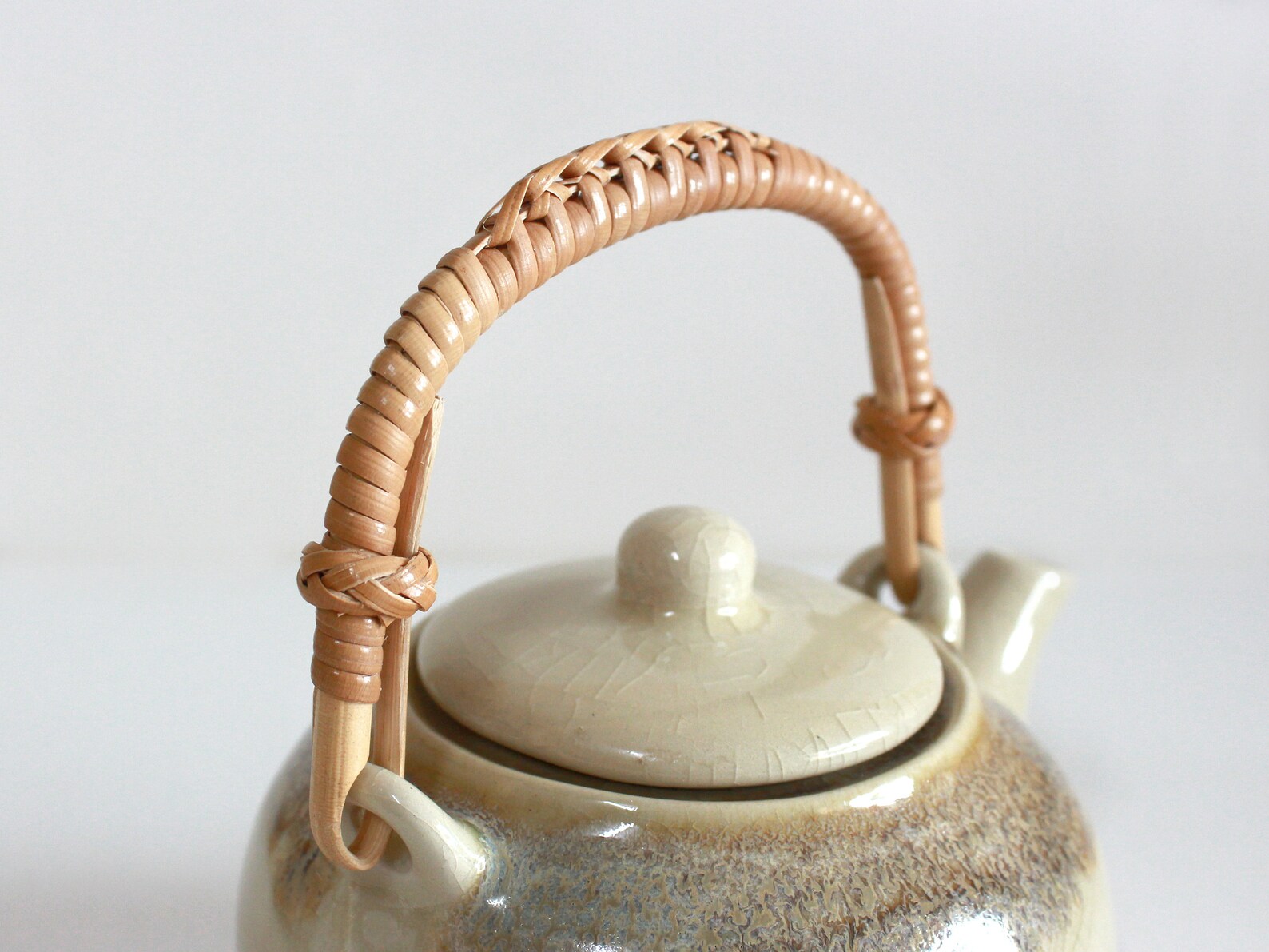 13.5oz 400ml Ceramic Teapot Wooden Handle Handmade Ceramic Etsy