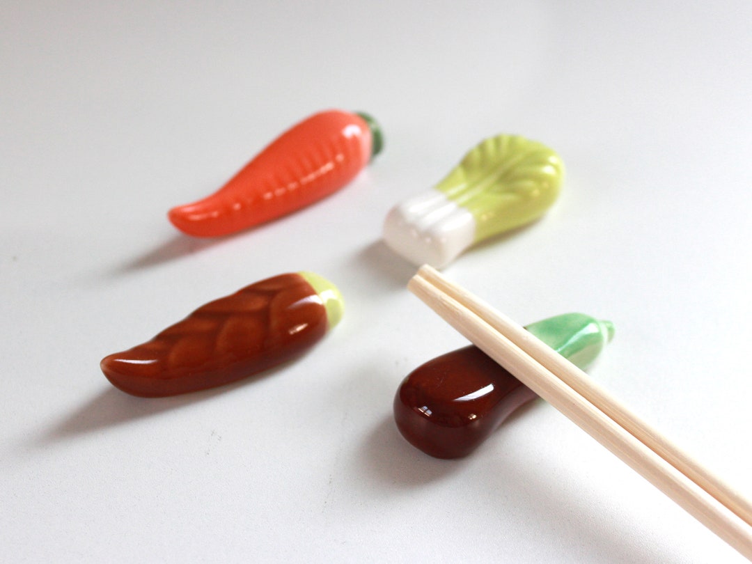 Chopstick Rest Vegetables Design Ceramic Chopstick Rest Etsy