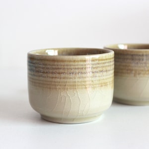 3.7oz, 110ml, Espresso Cup, Tea Cup, Ceramic Cup, Gold Yellow | New Thai