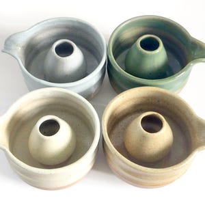 16.9oz, 500ml, Chawan, Matcha Cup, Matcha Bowl, Whisk Holder, Handmade Tea Cup and Whisk Holder | New Thai image 2