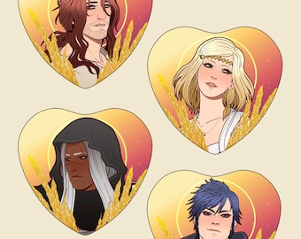 House Caelum Heart Buttons