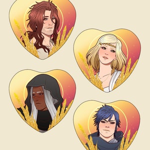 House Caelum Heart Buttons