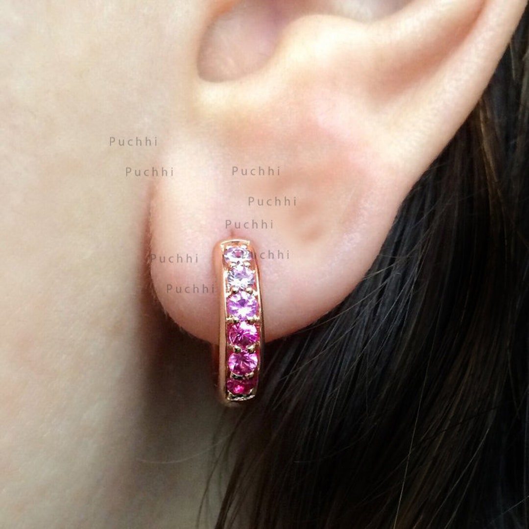 Pink Ombre Statement Earrings