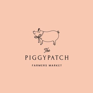 Premade Logo, Stamp logo, Stationery Design, Farm Logo, Organic Logo, Minimalist Logo, Pig Logo, Farm Logo, Animal Logo, Barn Logo,Homestead