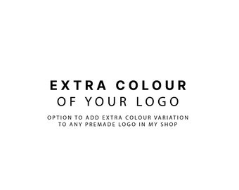 Opción para agregar una variación de color adicional a cualquiera de los logotipos prefabricados en mi tienda.