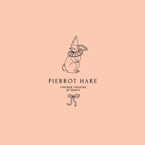 Premade Logo, Hare logo, Scandinavian Logo, Farm Logo, Organic Logo, Hygge Logo, Hare Logo, Bunny Logo, Rabbit Logo, Easter Bunny Logo