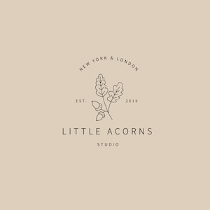 Premade Logo Design, Nature Logo, Wild Life logo,Natural Botanical Logo Design, Photography  Logo, Acorn Logo, Forest Logo, Squirrel Logo
