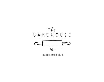 Premade Logo, Stamp logo,Logo Design, Premade Logo Template, Branding, Bakery Logo,Cake Logo, Cafe Logo, Pie Logo, Bread Logo, Feminine Logo