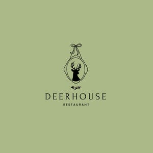 Premade Logo, Deer Logo, Moose Logo, Logo Template, Antlers Logo, Antique Logo,Bear Logo, Animal Logo,Hare Logo, Rabbit logo, Goat Logo