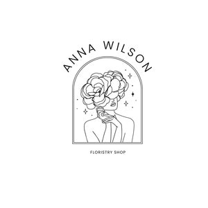 Premade Logo,Logo Template, Beauty Salon Logo, Vintage Logo, Vintage Illustration Logo, Woman Face Logo, Boutique Logo, Hair Salon Logo