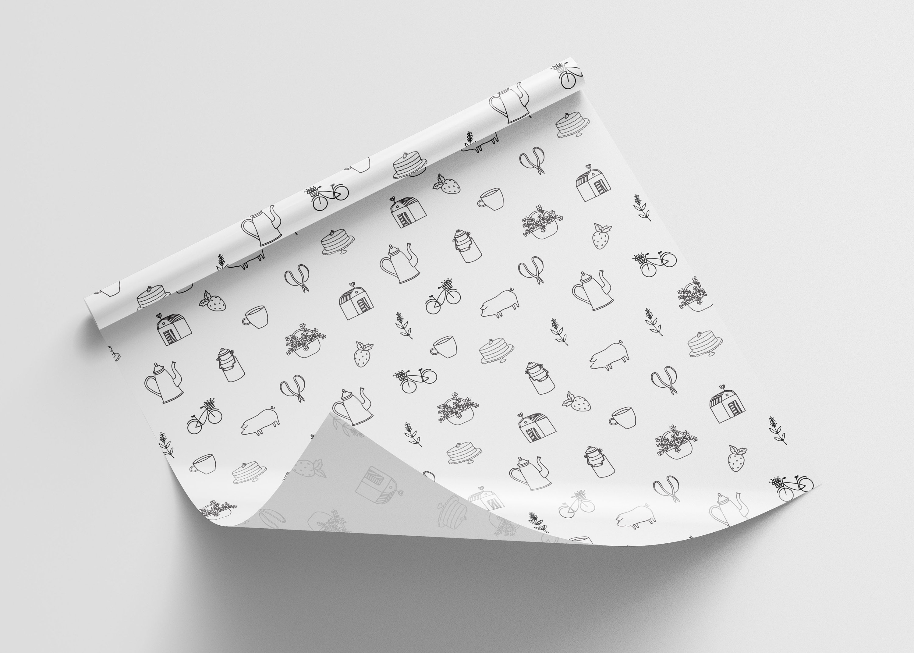 Digital Tissue Paper Design Branded Tissue Paper Product Etsy