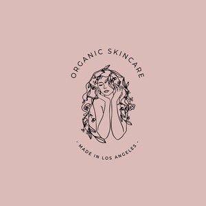 Premade Logo,Logo Template, Beauty Salon Logo, Vintage Logo, Vintage Illustration Logo, Woman Face Logo, Boutique Logo, Hair Salon Logo