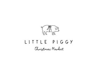 Logotipo prediseñado, logotipo de granja, logotipo orgánico, logotipo minimalista, logotipo de cerdo, logotipo de granero, logotipo de carne, logotipo de carnicería, logotipo de granja, logotipo de mercado, logotipo de pastel