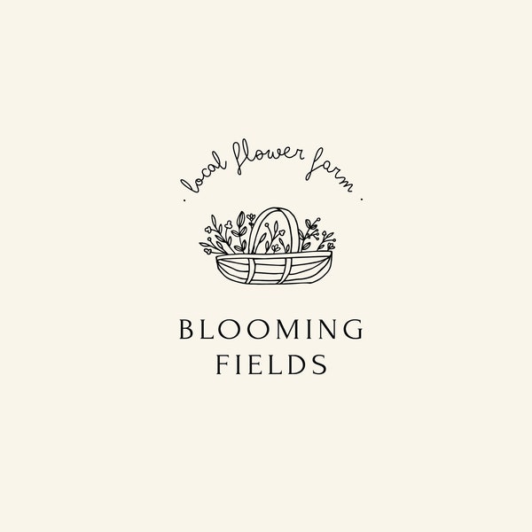 Vooraf gemaakt logo, briefpapierontwerp, boerderijlogo, biologisch logo, uw eigen logo laten groeien, tuinmanlogo, boerderijlogo, bloementuinlogo, schuurlogo, huislogo