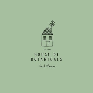 Premade Logo, Stamp logo, Floral House Logo Design, Cottage Logo, Barn Logo, House Logo, Minimalist Logo, Floral Logo, Cottage, Barn,