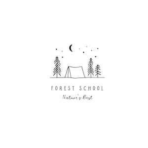 Logo premade, Logo della foresta, Logo dell'albero di pino, Logo della natura, Logo esterno, Logo del campeggio, Logo dell'albero, Logo rustico, Logo Hipster, Logo della tenda