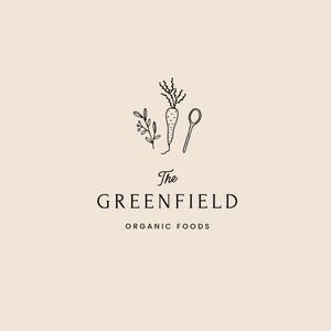 Premade Logo, Doodle Logo, Hand drawn logo, Fruit logo, Vegetable Logo, Carrot Logo, Lemon Logo, Bakery Logo, Spoon Logo, Food Logo,