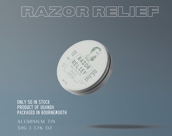 Razor Relief | Shea Butter | Vitellaria Nilotica | Unscented | Vegan | Wax Free