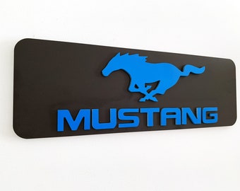 INSEGNA in legno Personalizzata da muro FORD MUSTANG