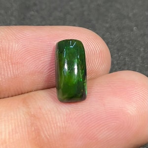 1.7 Cts Designer Opal, Natural Opal Gemstone, Baguette Shape, Black Opal, Opal Cabochon, Multi Fire Opal, Ethiopian Opal Loose Gemstone