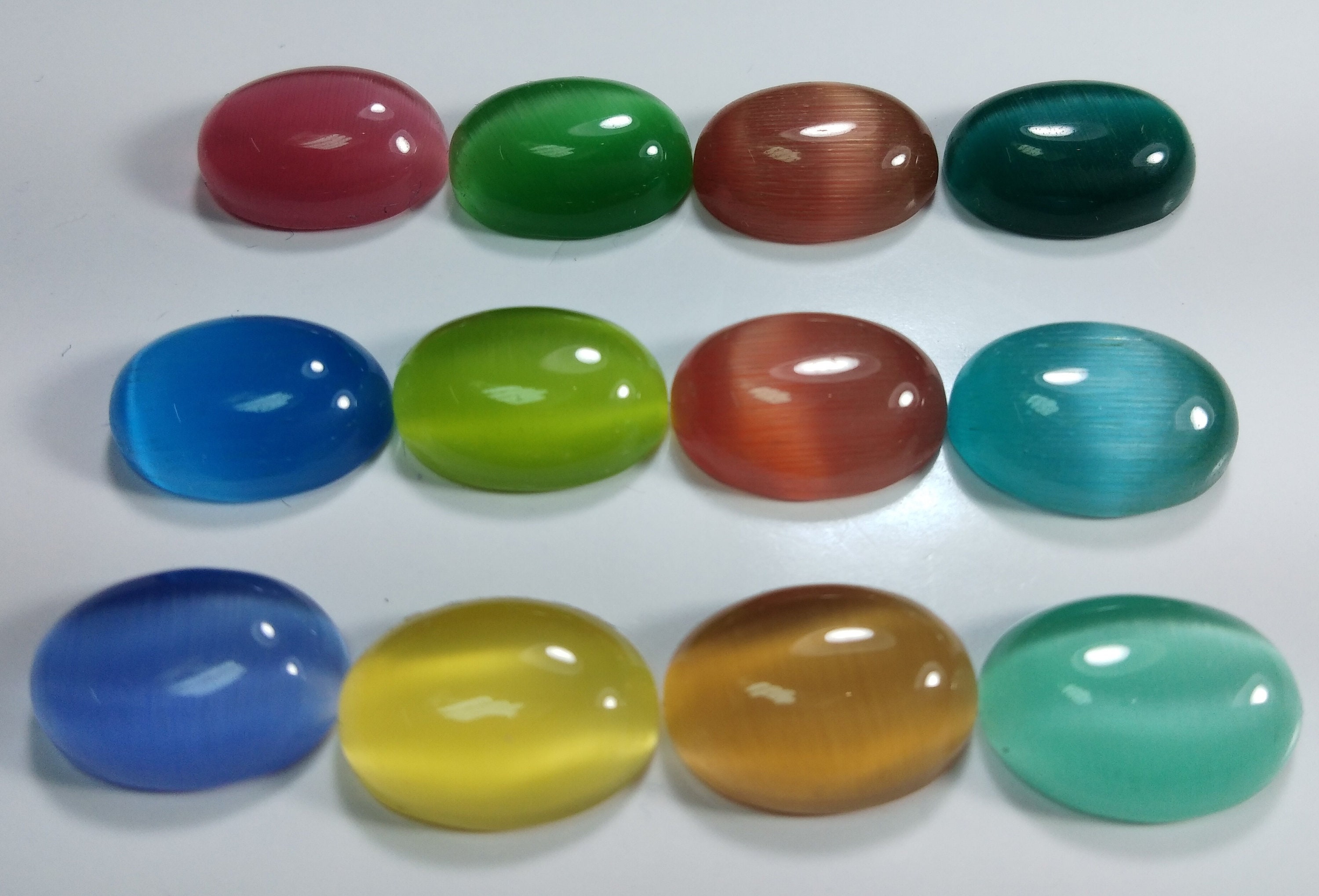 Natural Blue Chrysoberyl Cats Eye Loose Gemstone 14X10 MM Etsy