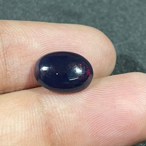 2.10 Cts Designer Opal, Natural Opal Gemstone, Oval Shape, Black Opal, Opal Cabochon, Multi Fire Opal, Black Ethiopian Opal Loose Gemstone
