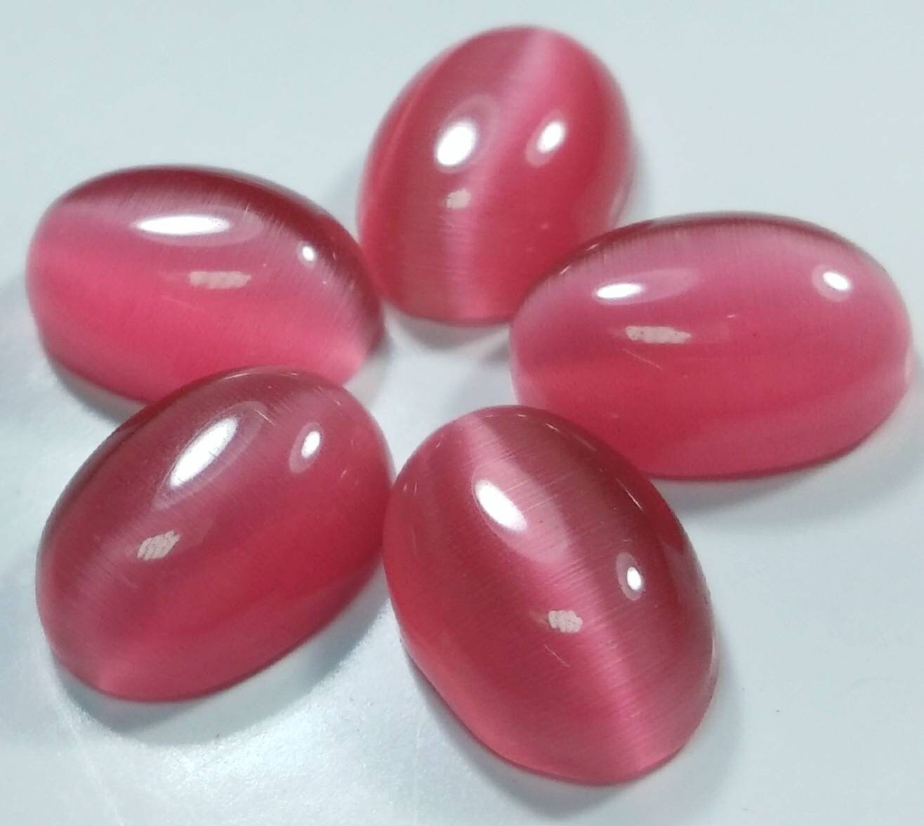 Natural Pink Cat's Eye Chrysoberyl Loose Gemstone 14X10 MM Etsy