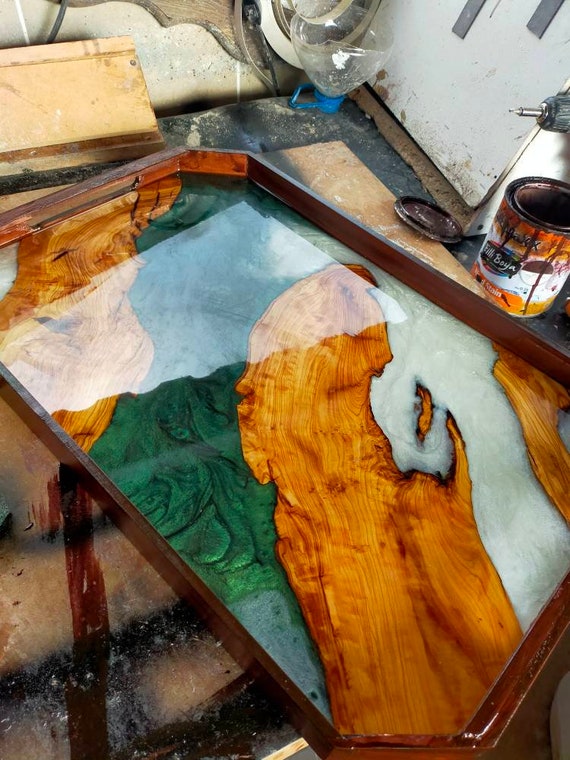 Resin Tray Epoxy Tray Wooden Tray Etsy