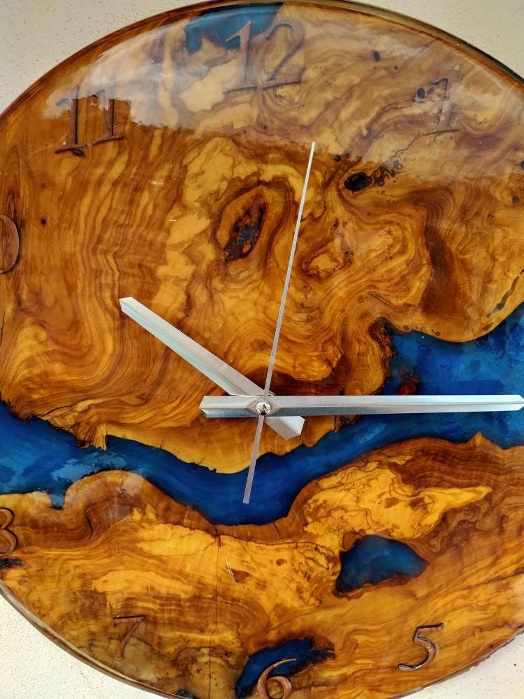 Epoxy Clock Resin Clock Clock for Wall Epoxy Wall Clock Etsy Canada