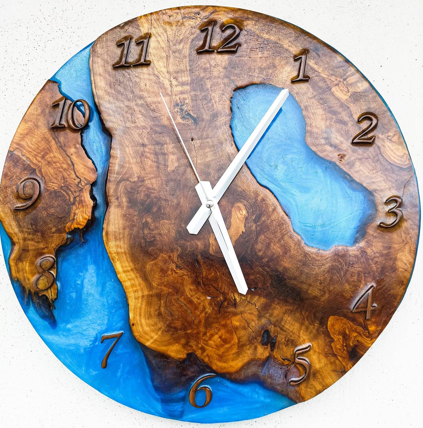 Epoxy Clock Resin Clock Clock for Wall Wall Clock as a Etsy