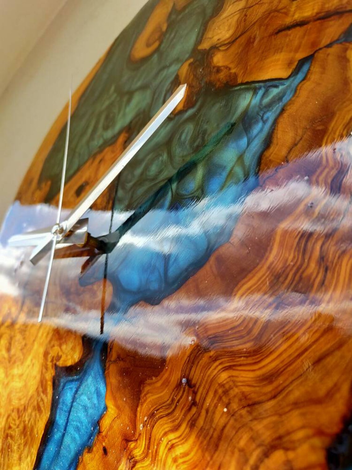 Epoxy Clock Resin Clock Clock for Wall Epoxy Wall Clock Etsy