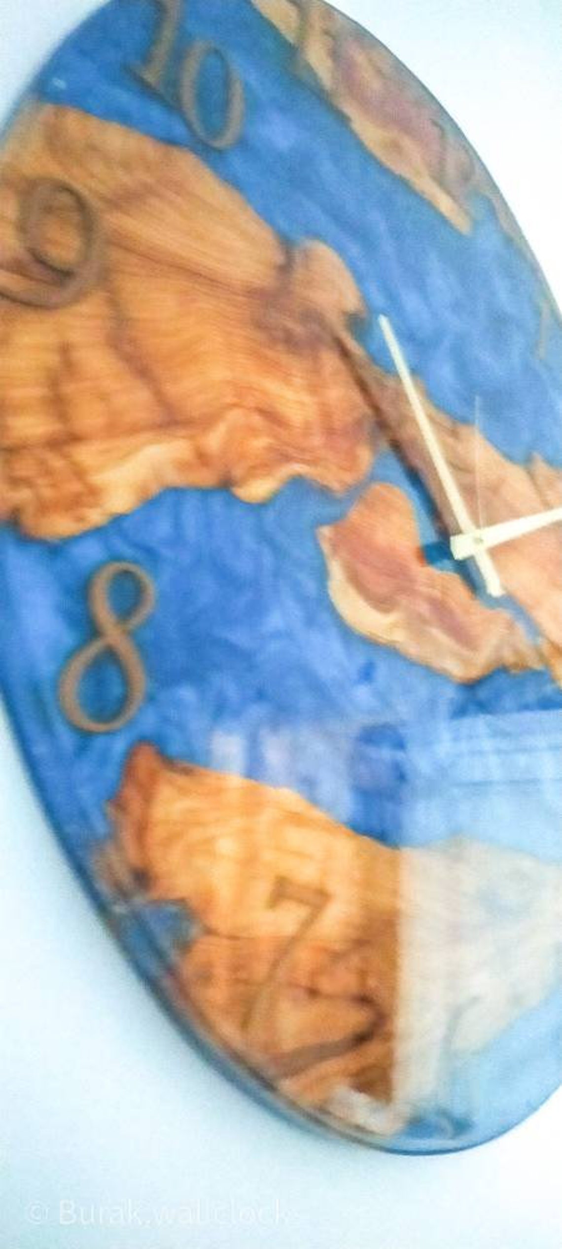 Epoxy Clock Resin Clock Clock for Wall Epoxy Wall Clock Etsy