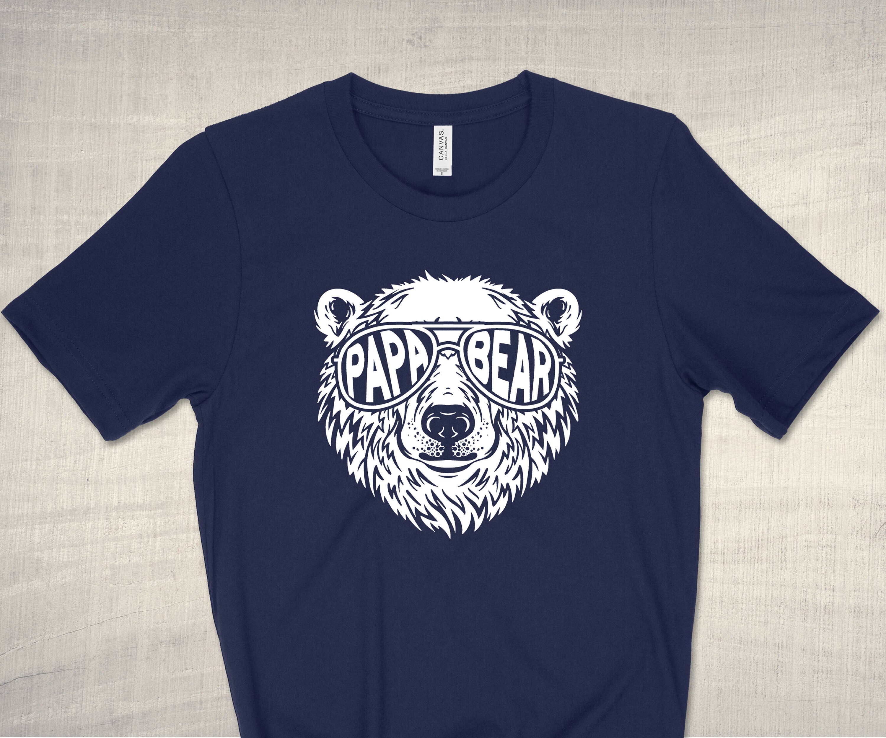 Papa Bear Shirt Cool Dad T-shirt Father's Day Gift - Etsy