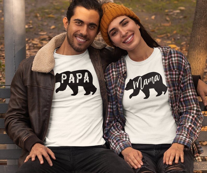 Men's Papa Bear Scratch Dad T-Shirt - Roar & Claw Marks Graphic Tee, Funny Father's Day Gift Idea
