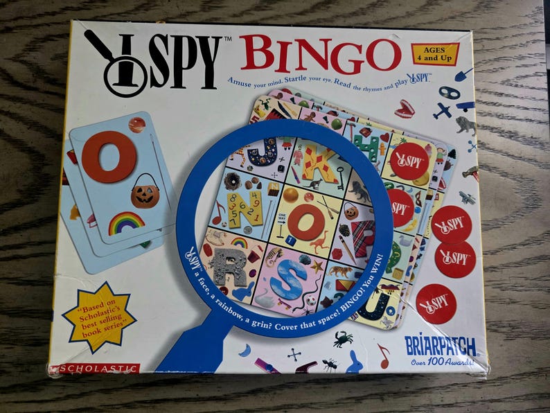 How Many Bingo Boxes Vintage 2003 Scholastic I Spy Bingo Game by Briarpatch Complete 2000s ...