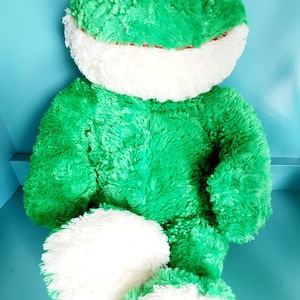 Vintage 2004 Build-A-Bear Green Frog Plush Toy