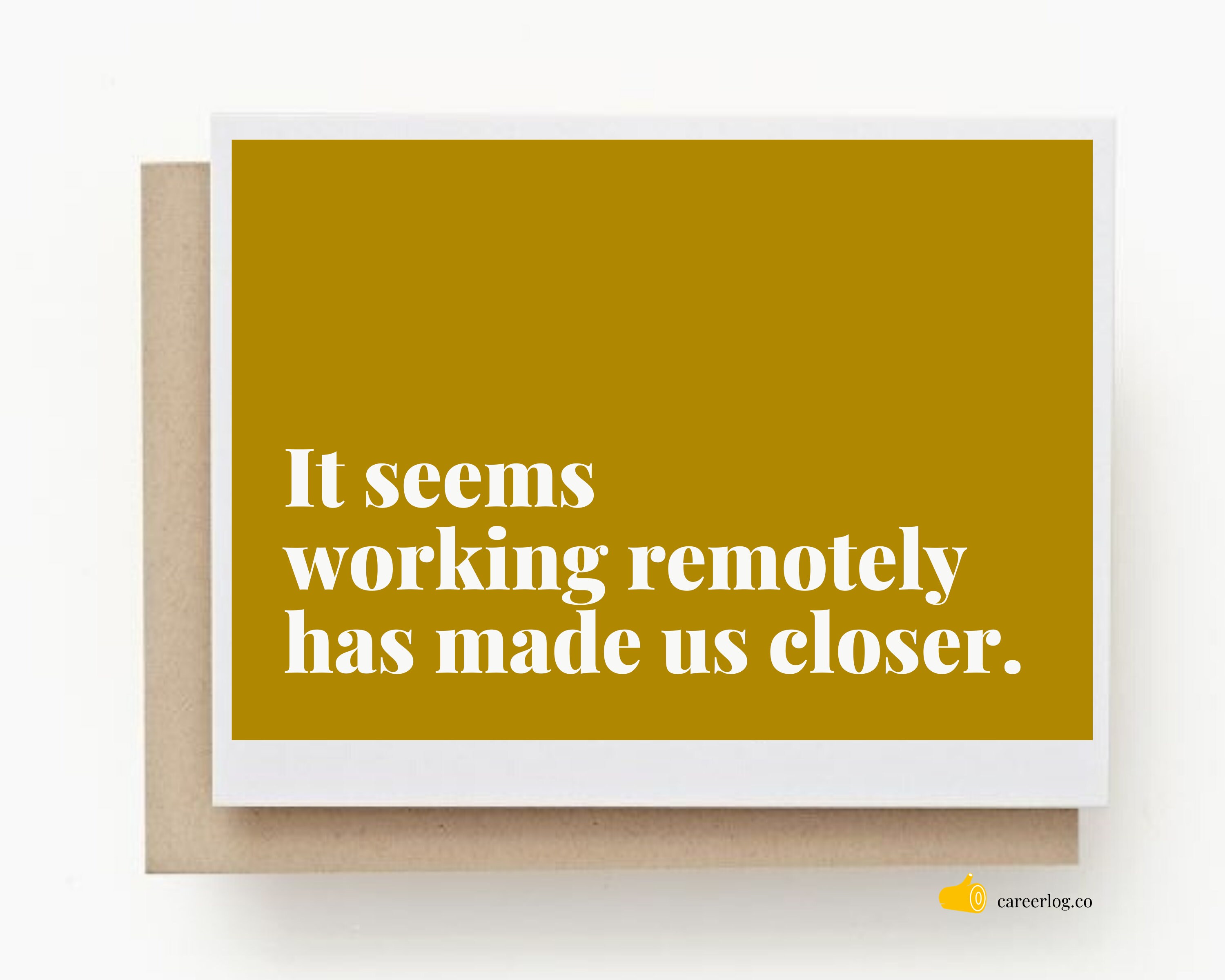 It seems working remotely has made us closer Working Remote | Etsy