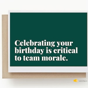 Geburtstagskarte für Mitarbeiter - Karte für Kunden - Karte für Mitarbeiter - Karte für Teammitglied