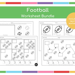 Football Workbook Learning printables & activities for kids image 1
