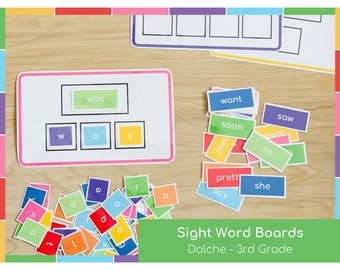 Dolche 3rd Grade Sight Words Printable,Sight Words for Preschool, Sight Words for Kindergarten,Sight Word Games, Site Word Cards