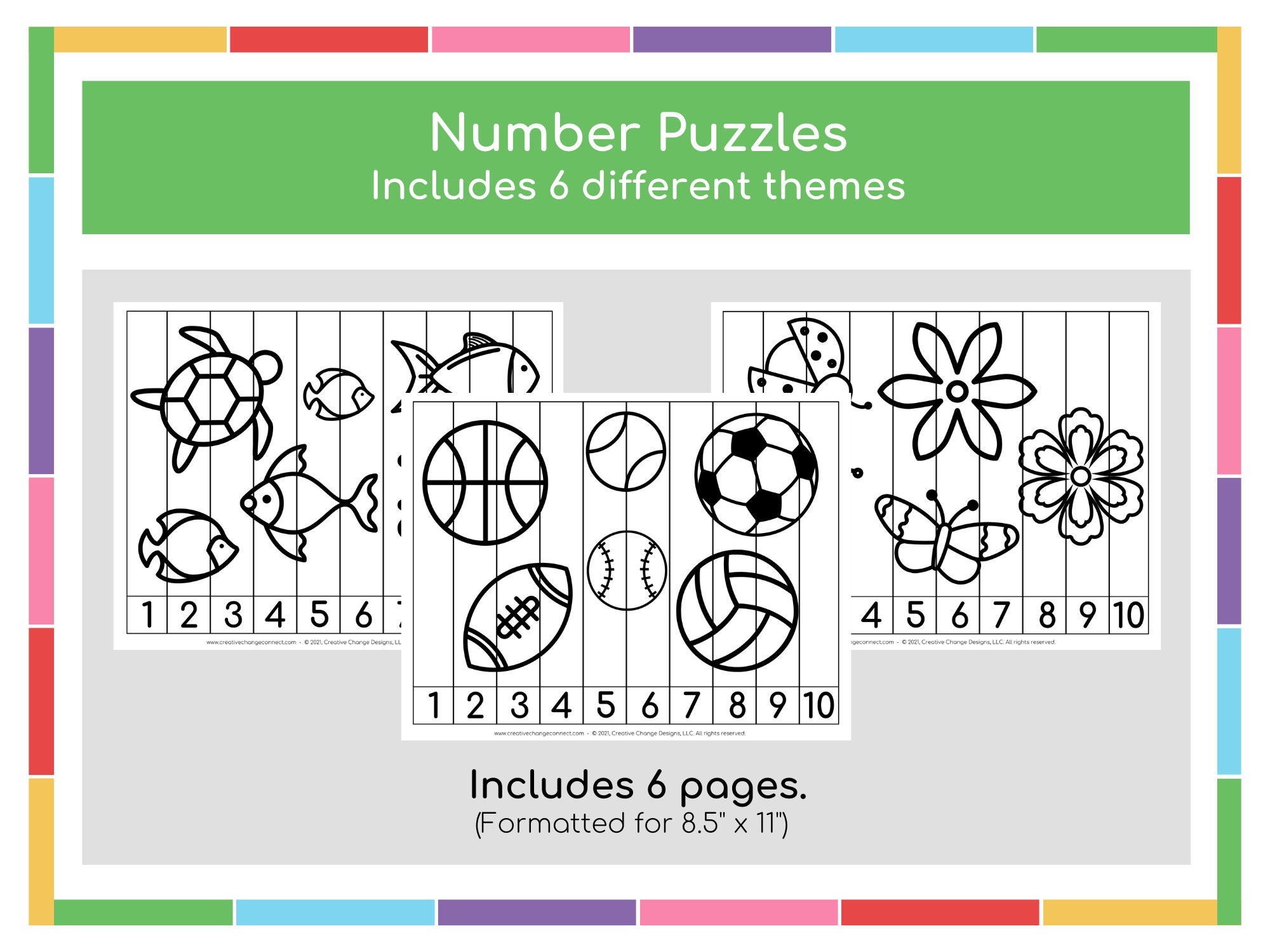 Printable Number Sequence Puzzle