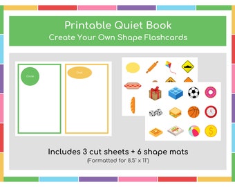 Shape Busy Book Download,Quiet Book Pages,Printable Busy Binder Toddler,Busy Books for Toddlers,Printable Busy Book Preschool