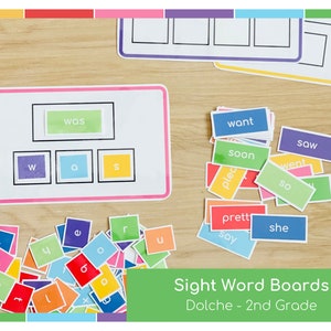 Dolche 2nd Grade Sight Words Printable,Sight Words for Preschool, Sight Words for Kindergarten,Sight Word Games, Site Word Cards