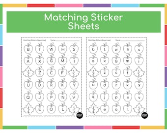 Sticker Matching Letter Worksheets - Preschool Worksheets Printable - Alphabet Worksheet Preschool