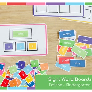 Dolche Kindergarten Sight Words Printable,Sight Words for Preschool, Sight Words for Kindergarten,Sight Word Games, Site Word Cards
