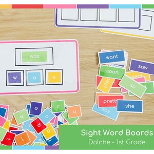 Dolche 1st Grade Sight Words Printable,Sight Words for Preschool, Sight Words for Kindergarten,Sight Word Games, Site Word Cards