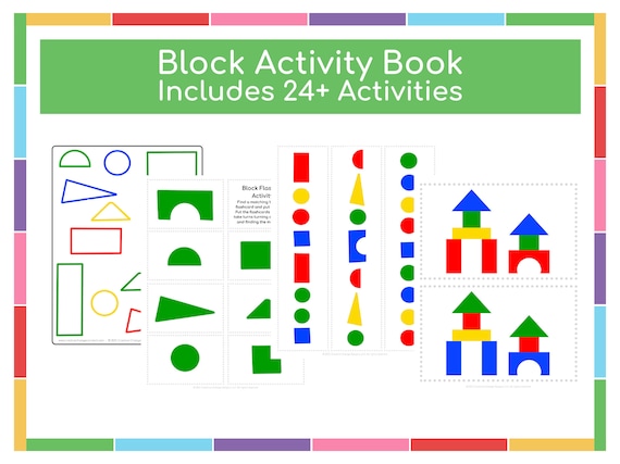 Building Blocks Printable Activities for Kids Block - Etsy