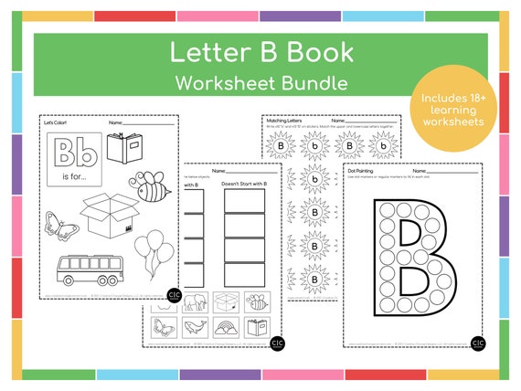 FREE* Letter B Review Worksheet